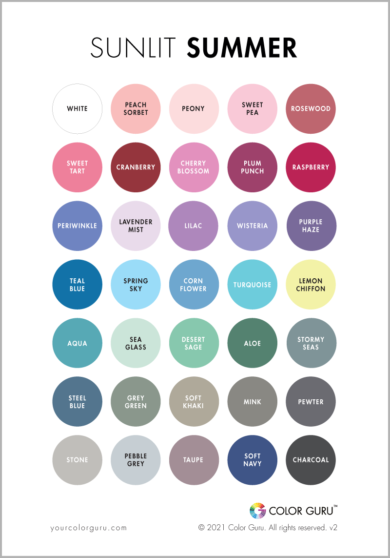 Summer Season Colors